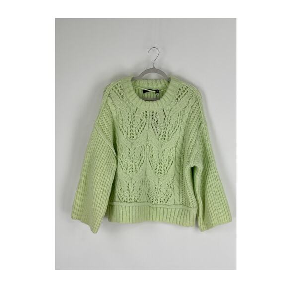 Vero Moda Womens Chunky Knit Sweater Jumper Pullover Size Small Green NWT - Picture 4 of 10
